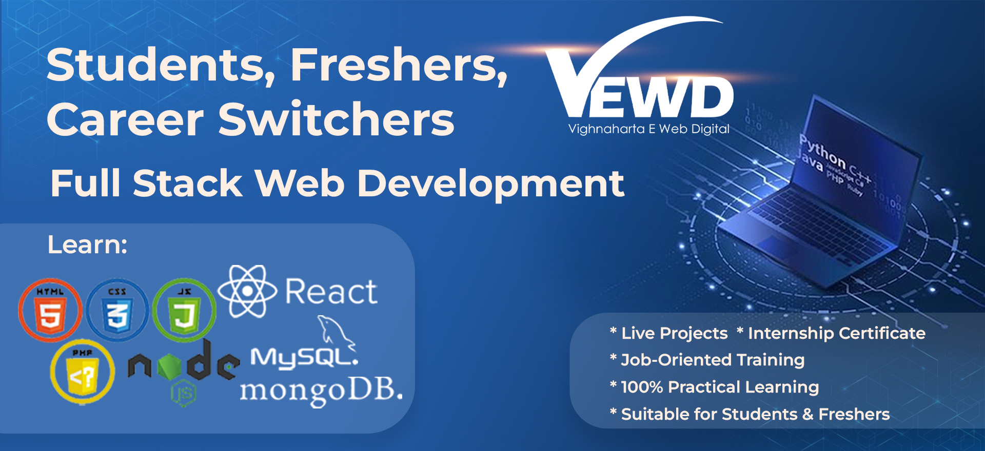 Full Stack Web Development Training Sambhajinagar